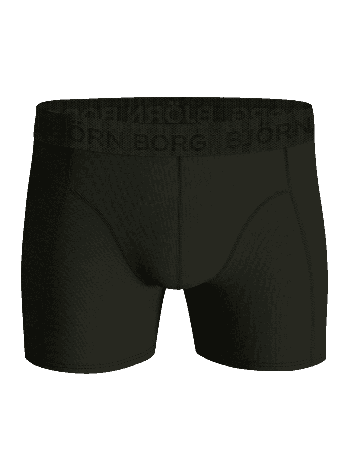 Cotton Stretch Boxers 7-pack in groen van zacht stretchkatoen met een zwart logo op de elastische tailleband. - Image 4