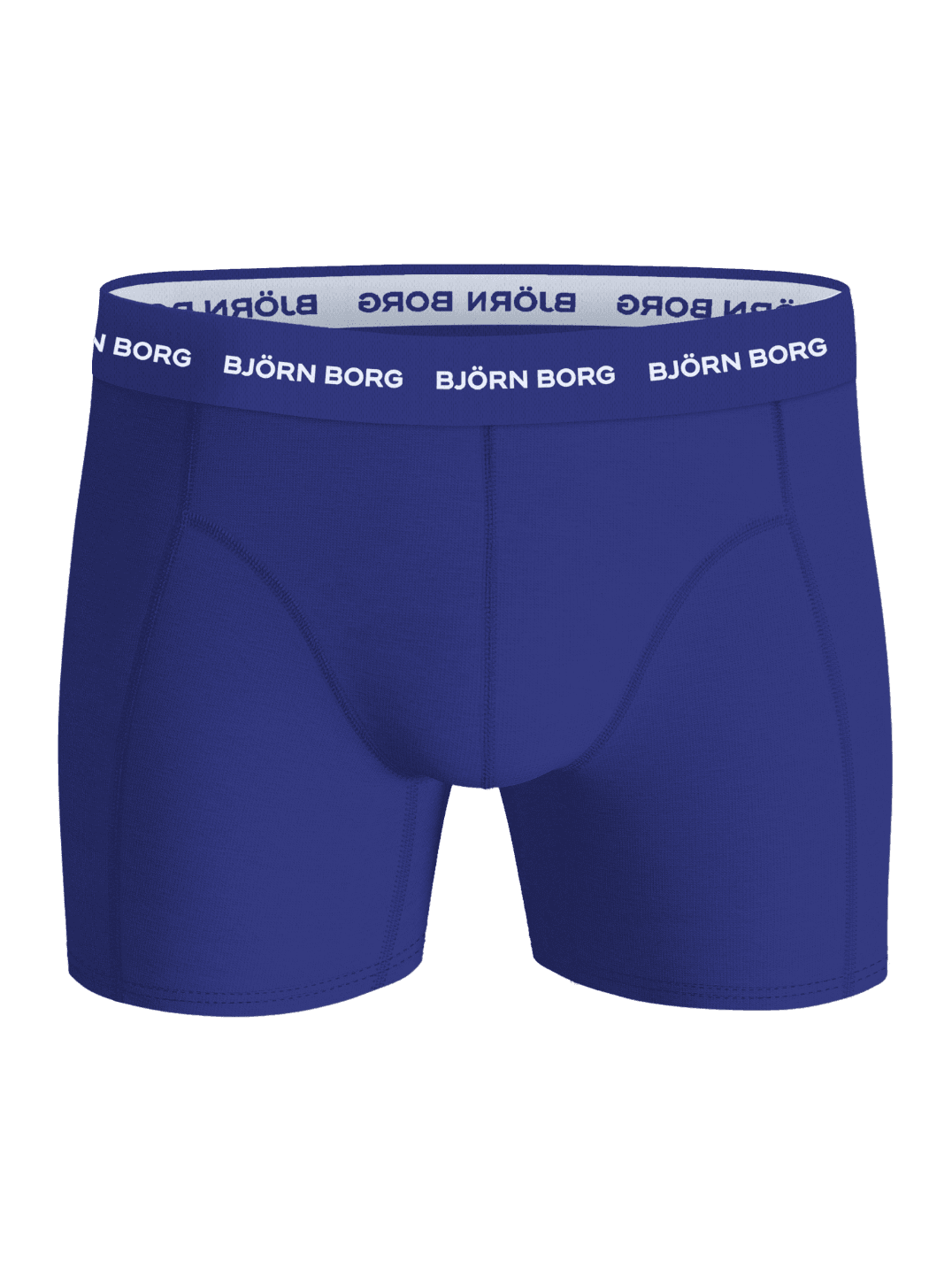 Cotton Stretch Boxers 7-pack in blue, featuring soft boxer briefs with a white logo on the iconic elastic waistband. - Image 5