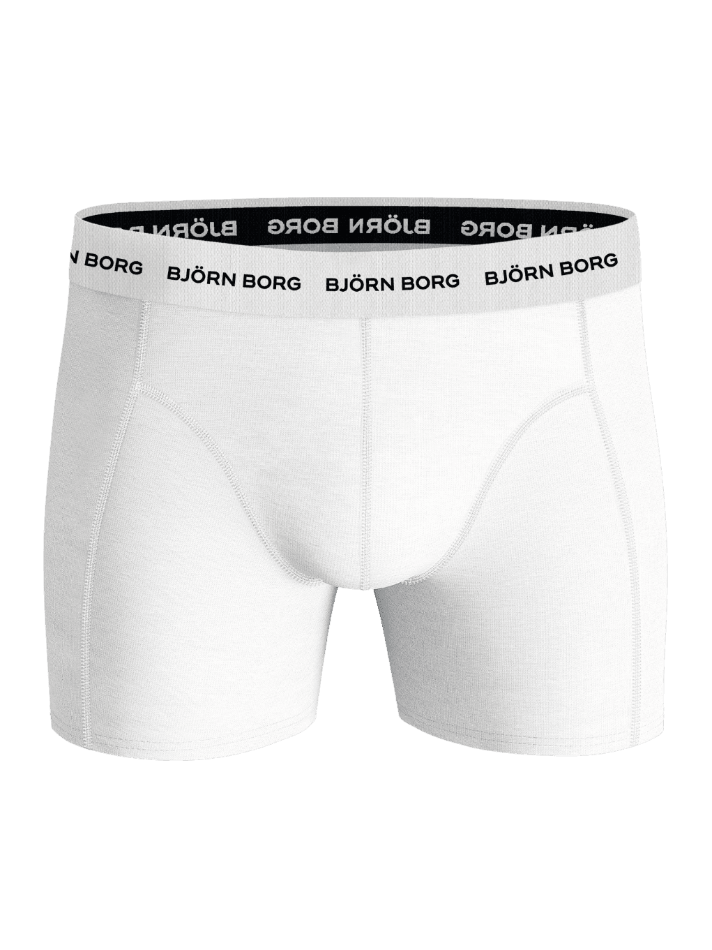 White Cotton Stretch Boxers 7-pack in soft cotton stretch fabric, featuring a signature Björn Borg logo waistband. - Image 6
