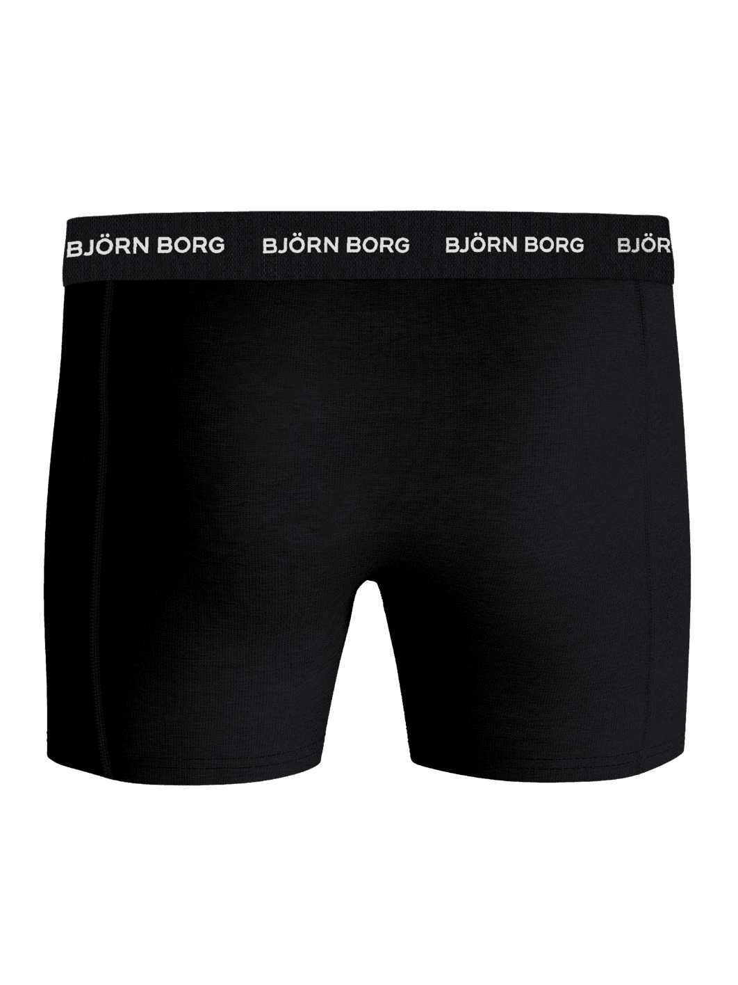 Cotton Stretch Boxers 7-pack featuring black cotton stretch boxer briefs with a white logo on the waistband. - Image 3