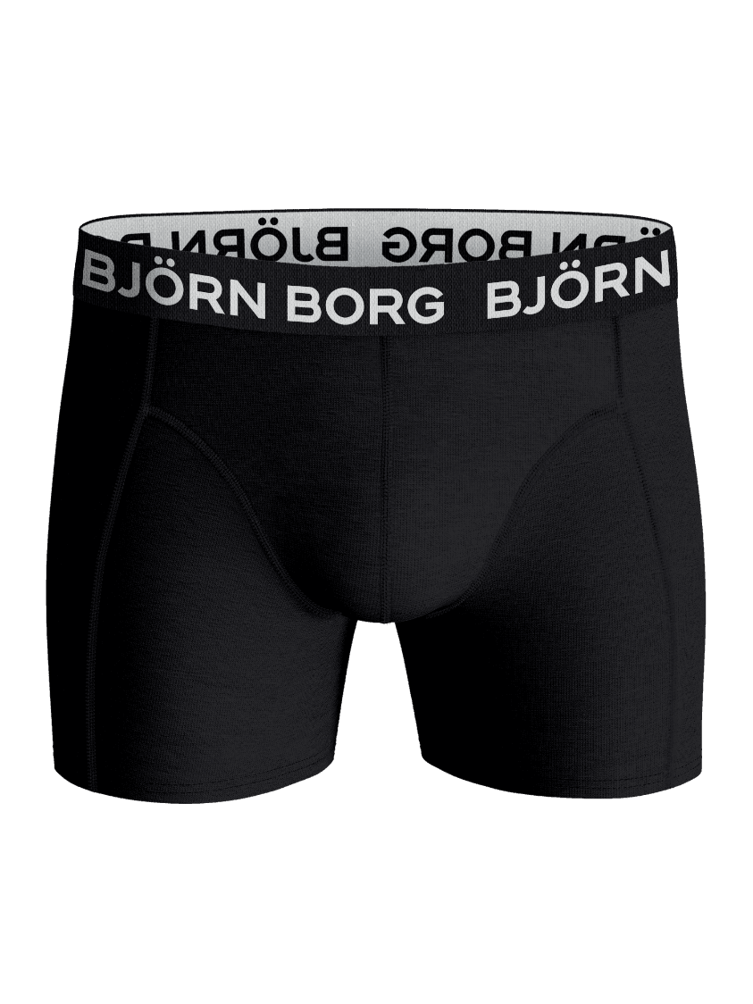 Cotton Stretch Boxers 5-pack kids' boxer briefs in black with a soft cotton feel and iconic logo waistband. - Image 6