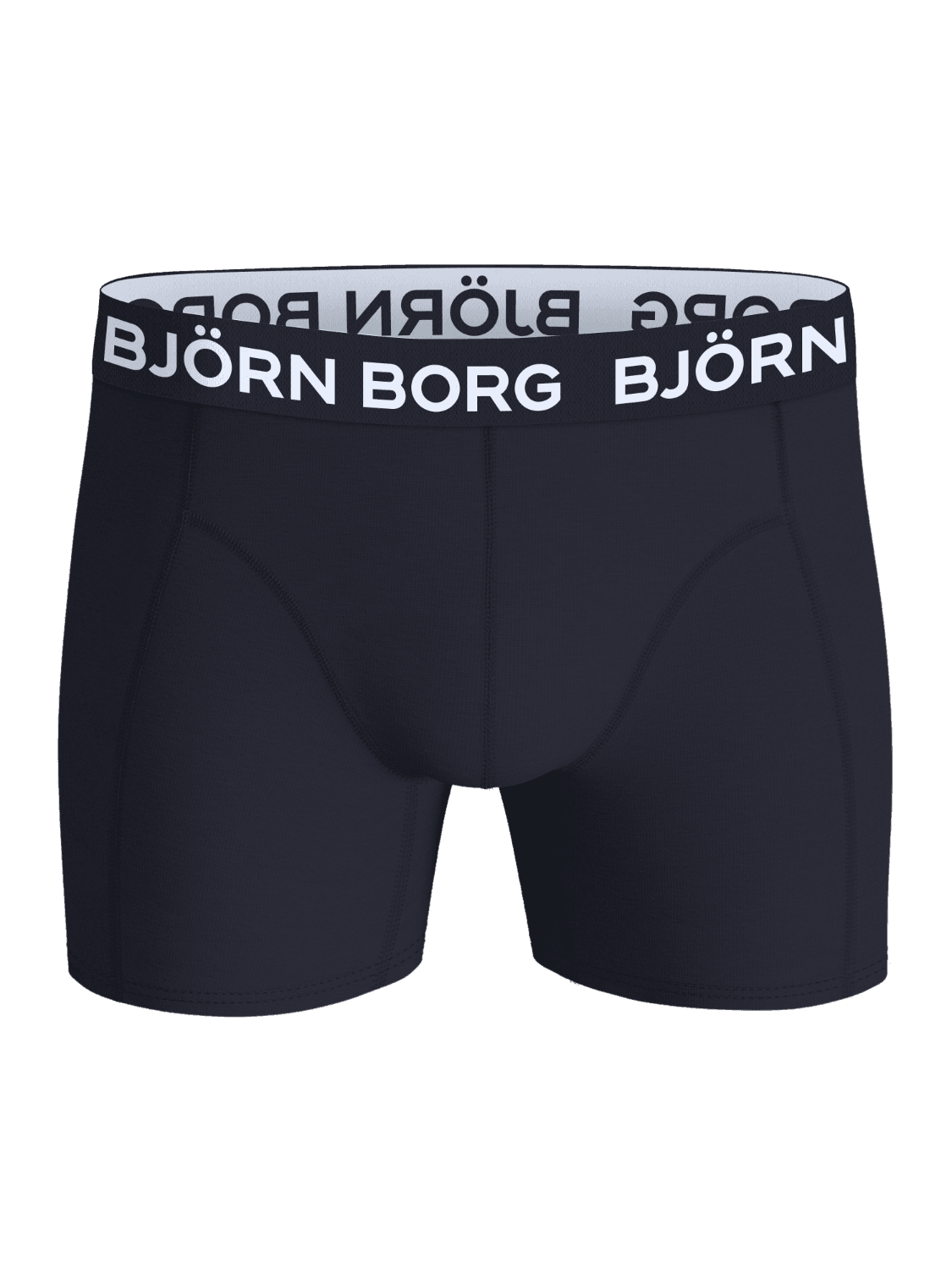 Cotton Stretch Boxers 12-pack in navy, featuring soft cotton stretch boxer briefs with a white logo on the waistband. - Image 5
