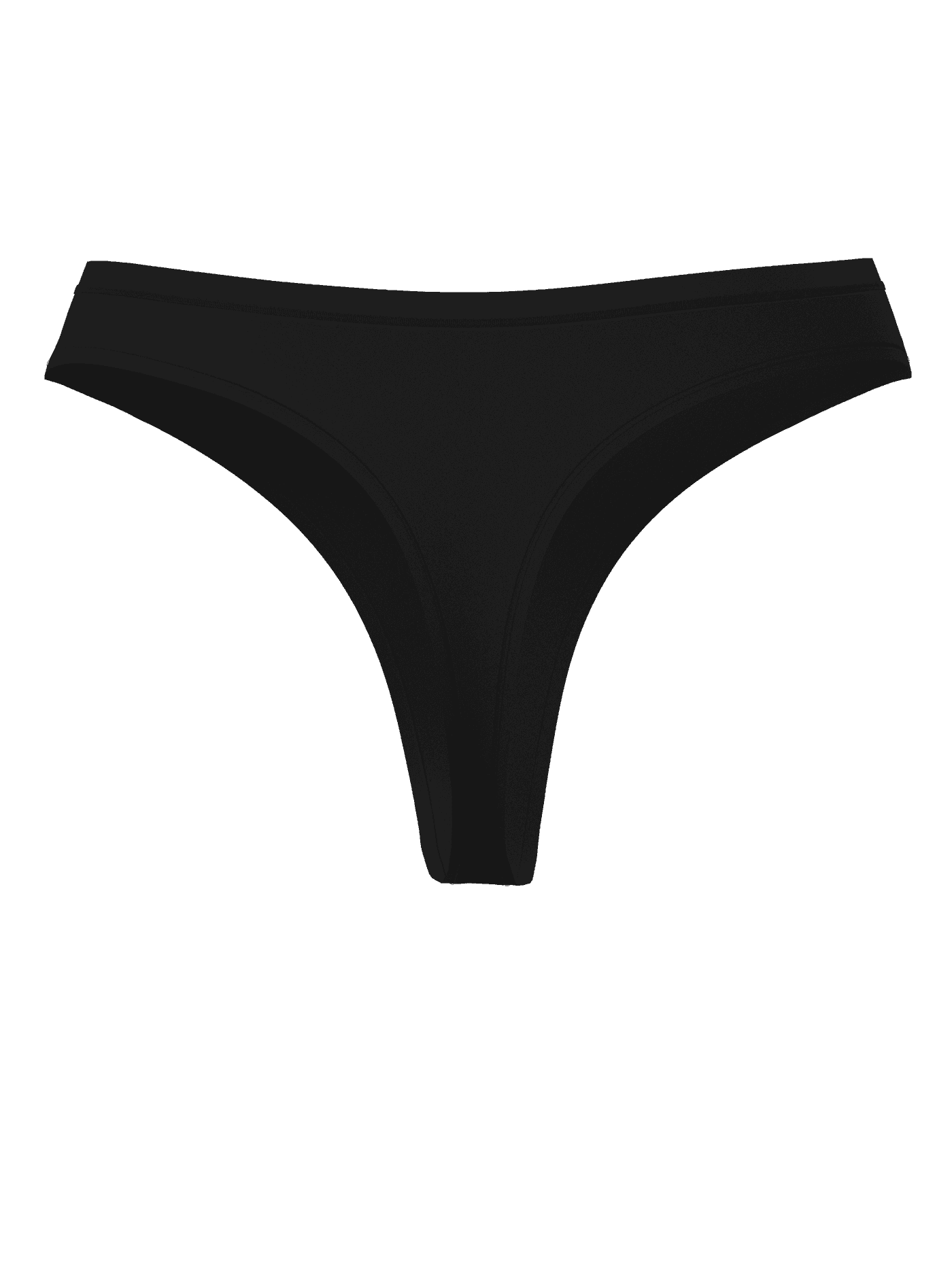 Björn Borg Comfort Thongs 2-pack in Black, featuring a mid-rise waist and smooth stretch microfiber with a tonal hip logo. - Image 3