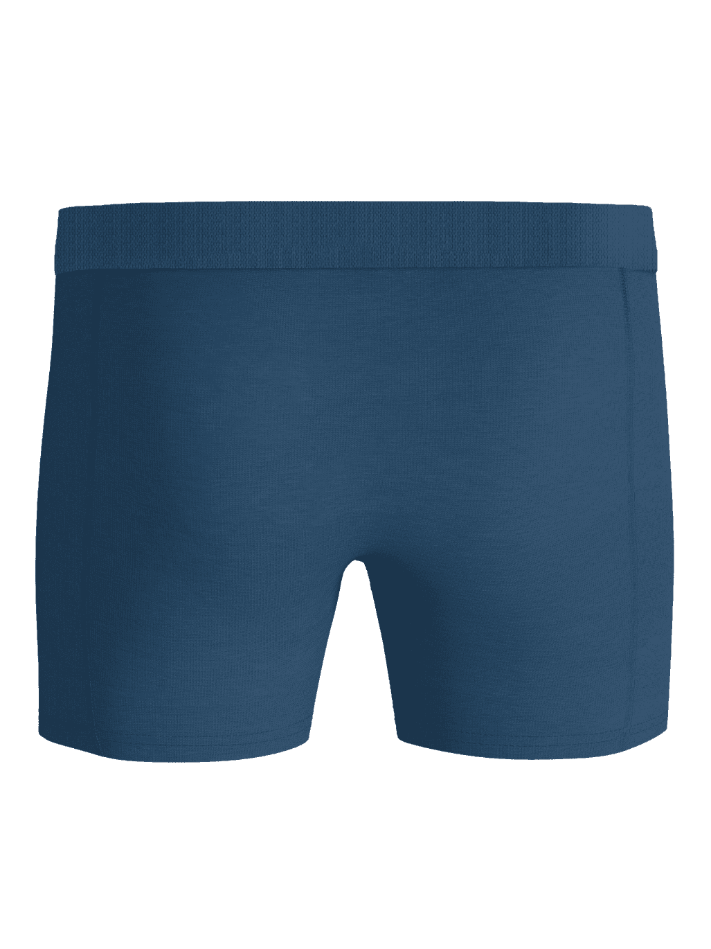 Organic Cotton Stretch Boxers 3-pack in blue, shown from the back to highlight the premium soft stretch boxer briefs. - Image 3