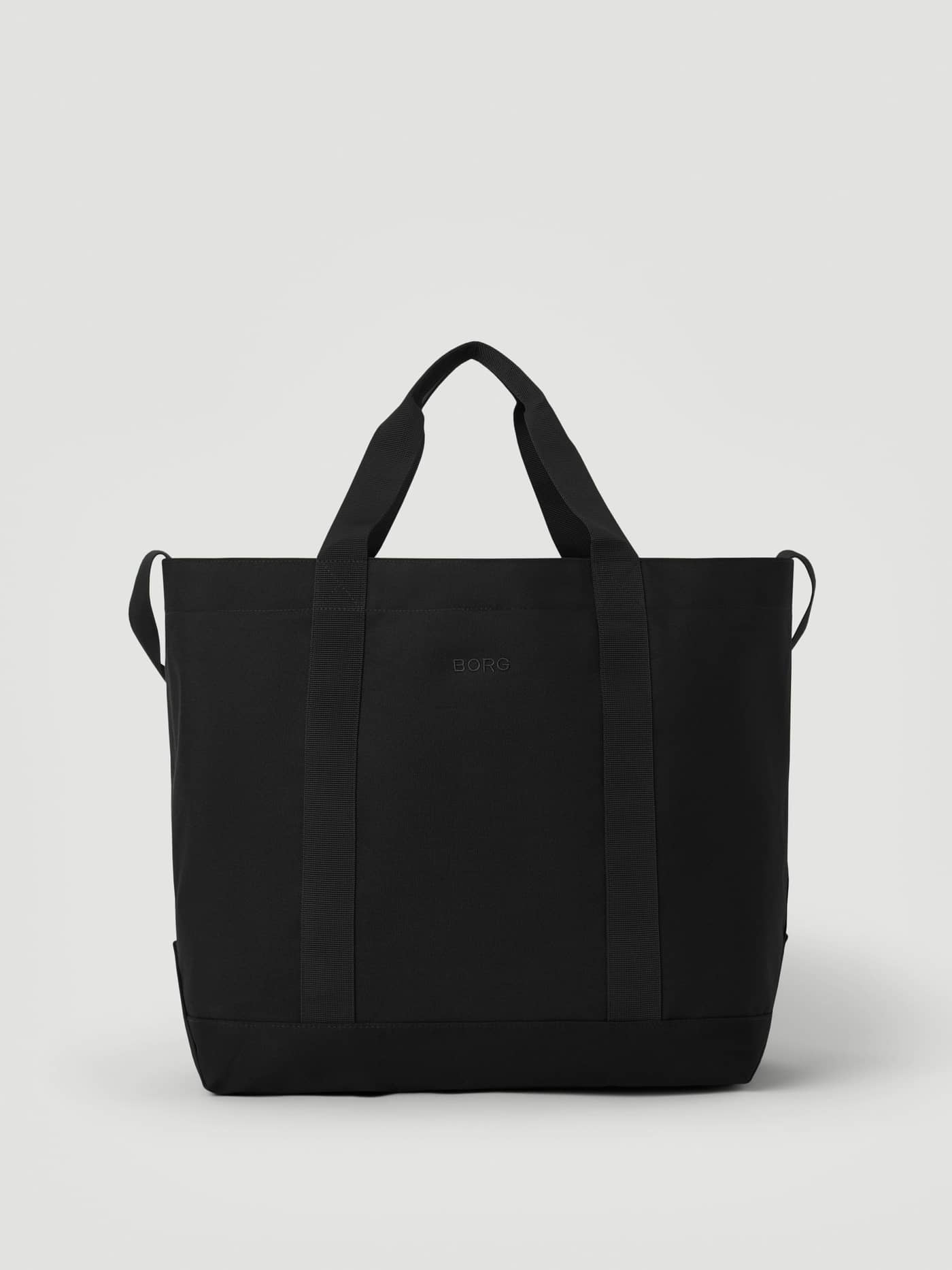 Borg Day To Day Tote L - 20L in Black Beauty (Black) for training gear with subtle front logo embroidery. - Image 1