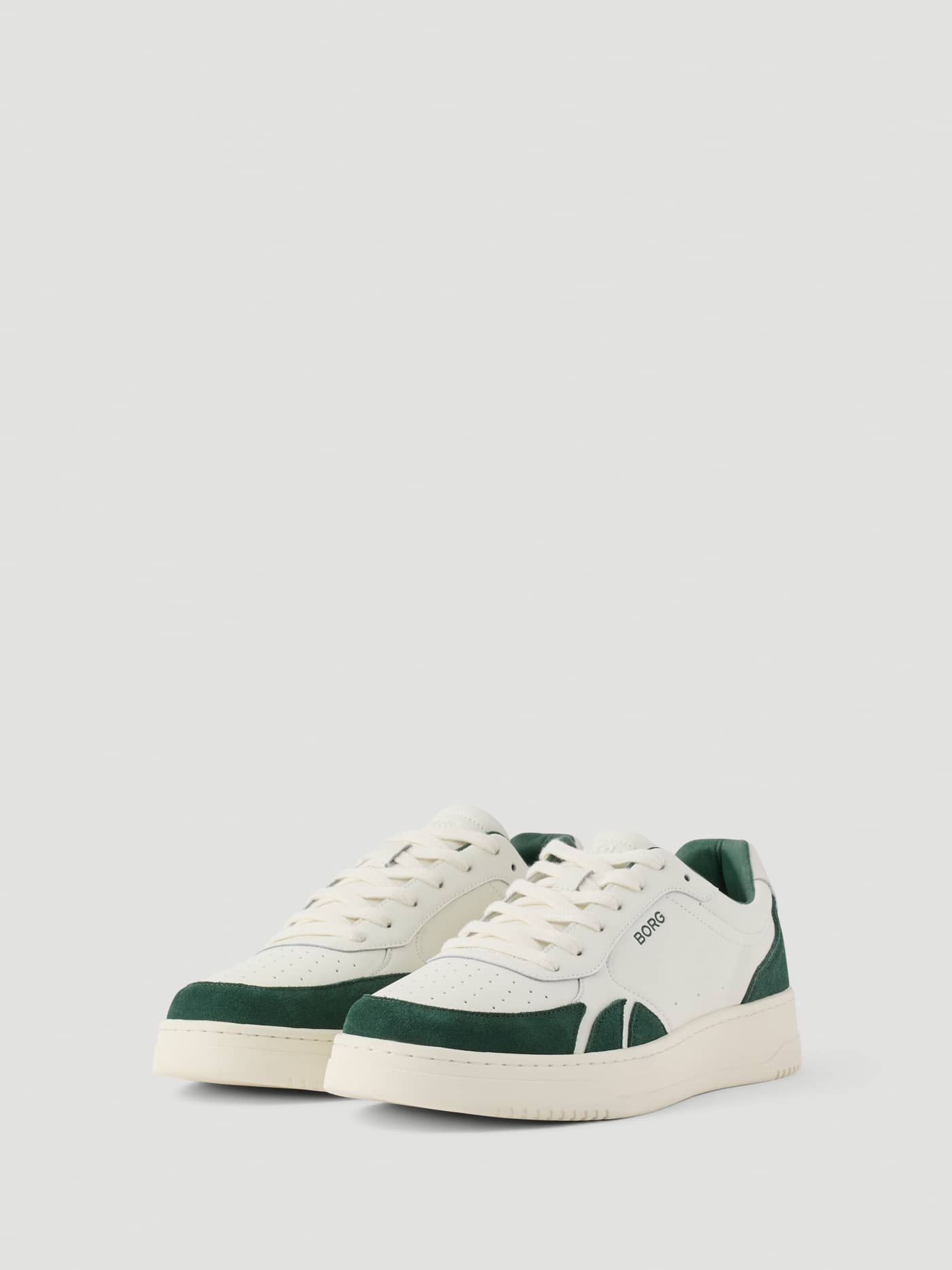 Men's Victory Leather Sneakers in White and Green, featuring a tennis-inspired silhouette in premium leather. - Image 2