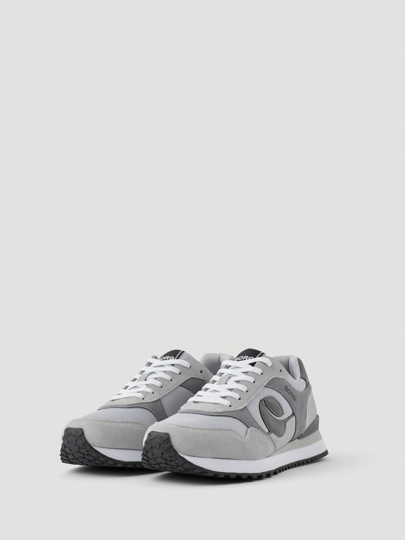 Men's Pulse Sneakers in Grey, featuring premium suede panels and technical mesh for a modern running style. - Image 2