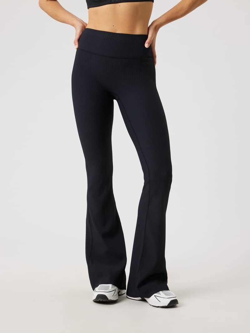 Studio Ribbed Flare Tights Tall