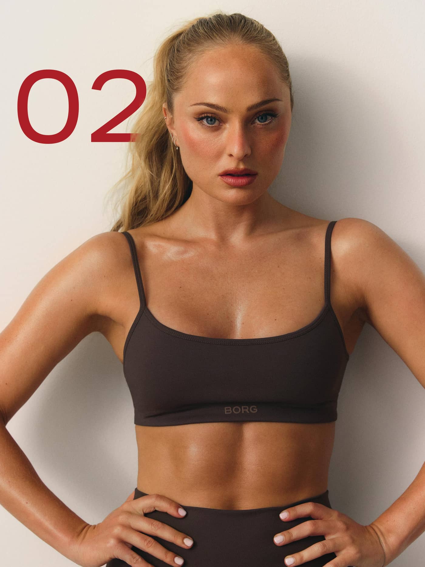 Studio Essence Bra in Coffee Bean (brown) featuring a supportive fit for training. - Image 7
