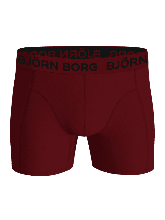 Cotton Stretch Boxers 9-pack in rood van zacht katoen met een zwarte logotailleband. - Image 4