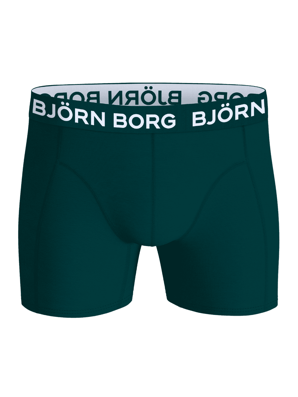 Cotton Stretch Boxers 9-pack in Green featuring a white logo on the waistband and soft, flexible cotton boxer briefs. - Image 6