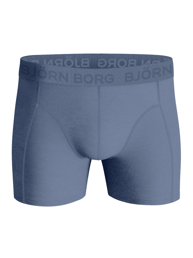 Cotton Stretch Boxers 9-pack in blue featuring a matching logo waistband and soft cotton stretch boxer briefs. - Image 5