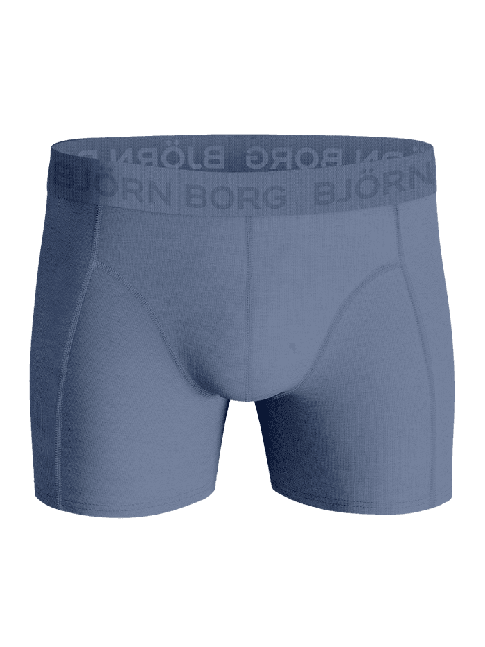 Cotton Stretch Boxers 9-pack in blue featuring a matching logo waistband and soft cotton stretch boxer briefs. - Image 5