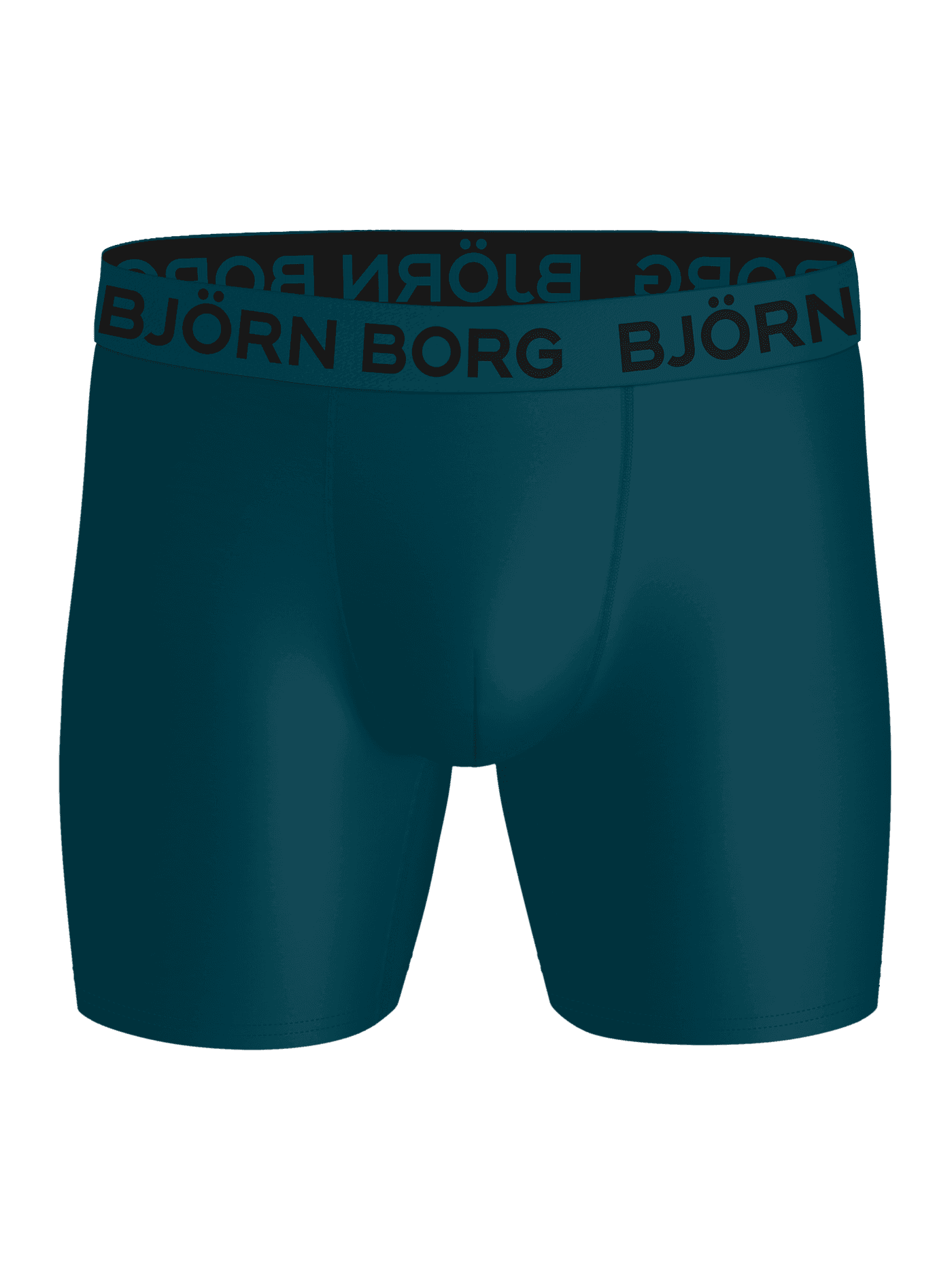 Sports Microfiber Boxers 5-pack in green, technical training boxer briefs featuring a black logo waistband. - Image 4