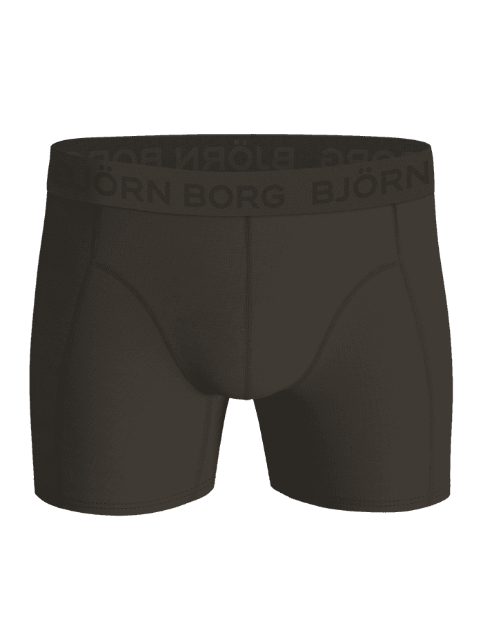Front view of the Cotton Stretch Boxers 3-pack with an elastic waistband featuring the Björn Borg logo.