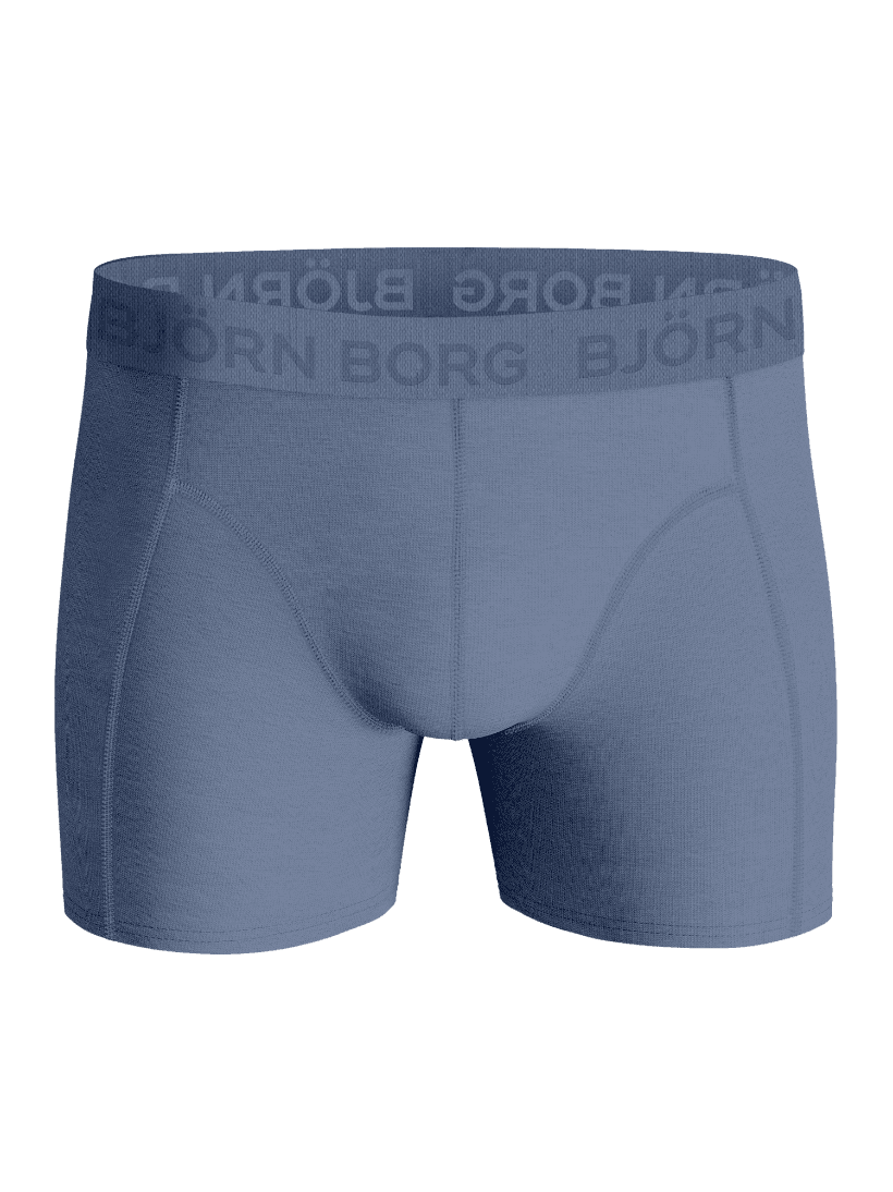Front view of the Cotton Stretch Boxers 7-pack featuring an elastic waistband with the Björn Borg logo. - Image 4