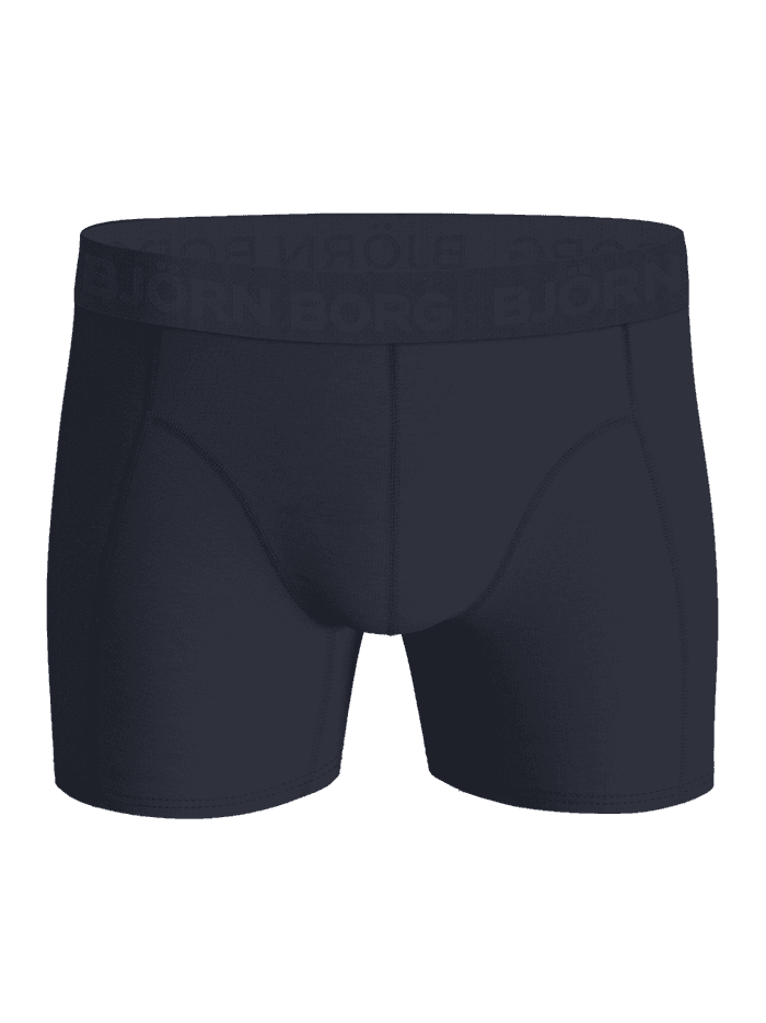 Cotton Stretch Boxers 9-pack in dark navy, featuring boxer briefs with a tonal logo waistband.
