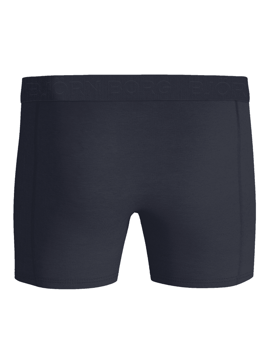Cotton Stretch Boxers 9-pack featuring boxer briefs in dark grey with a tonal logo waistband. - Image 3