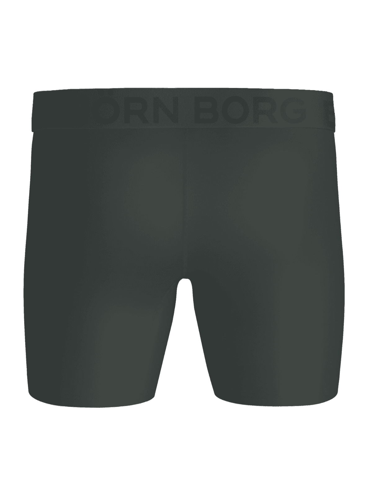 Front view of the green Sports Lightweight Boxers 2-pack featuring the elastic waistband with the Björn Borg logo. - Image 3