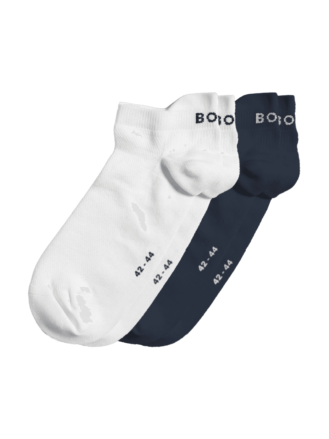 Sports Ankle Socks 2-pack in blue and white featuring the Borg jacquard on the ankle and training functionality. - Image 1