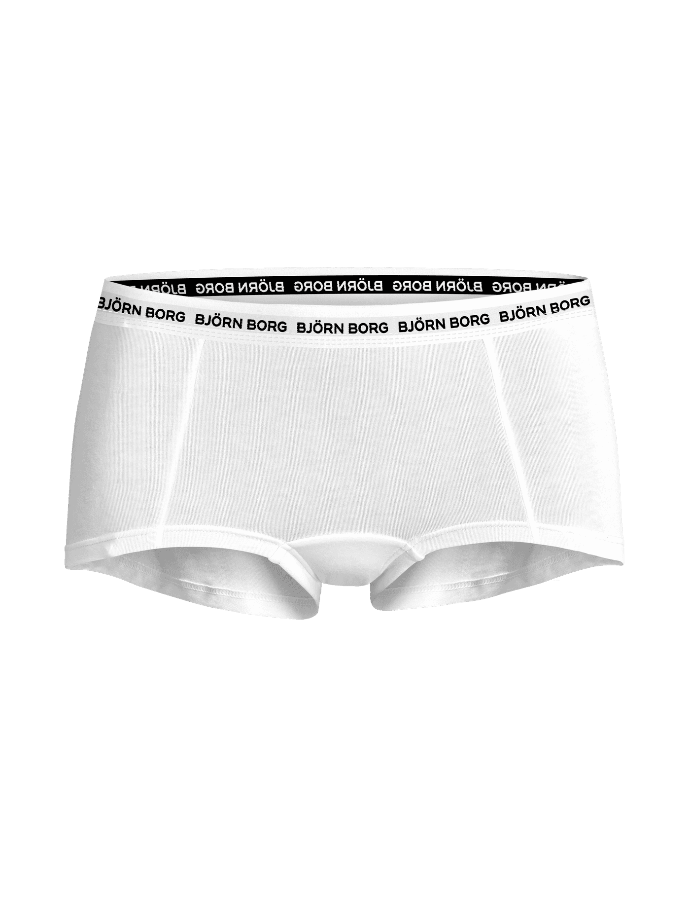 Close-up of the Logo Boxer Shorts 3-pack in White featuring the iconic elastic waistband. - Image 4