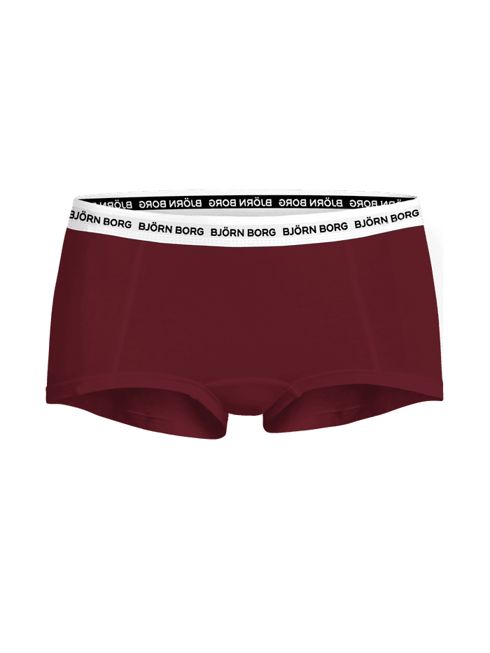 Logo Boxer Shorts 3-pack featuring a red cotton stretch minishort with an iconic white elastic waistband.