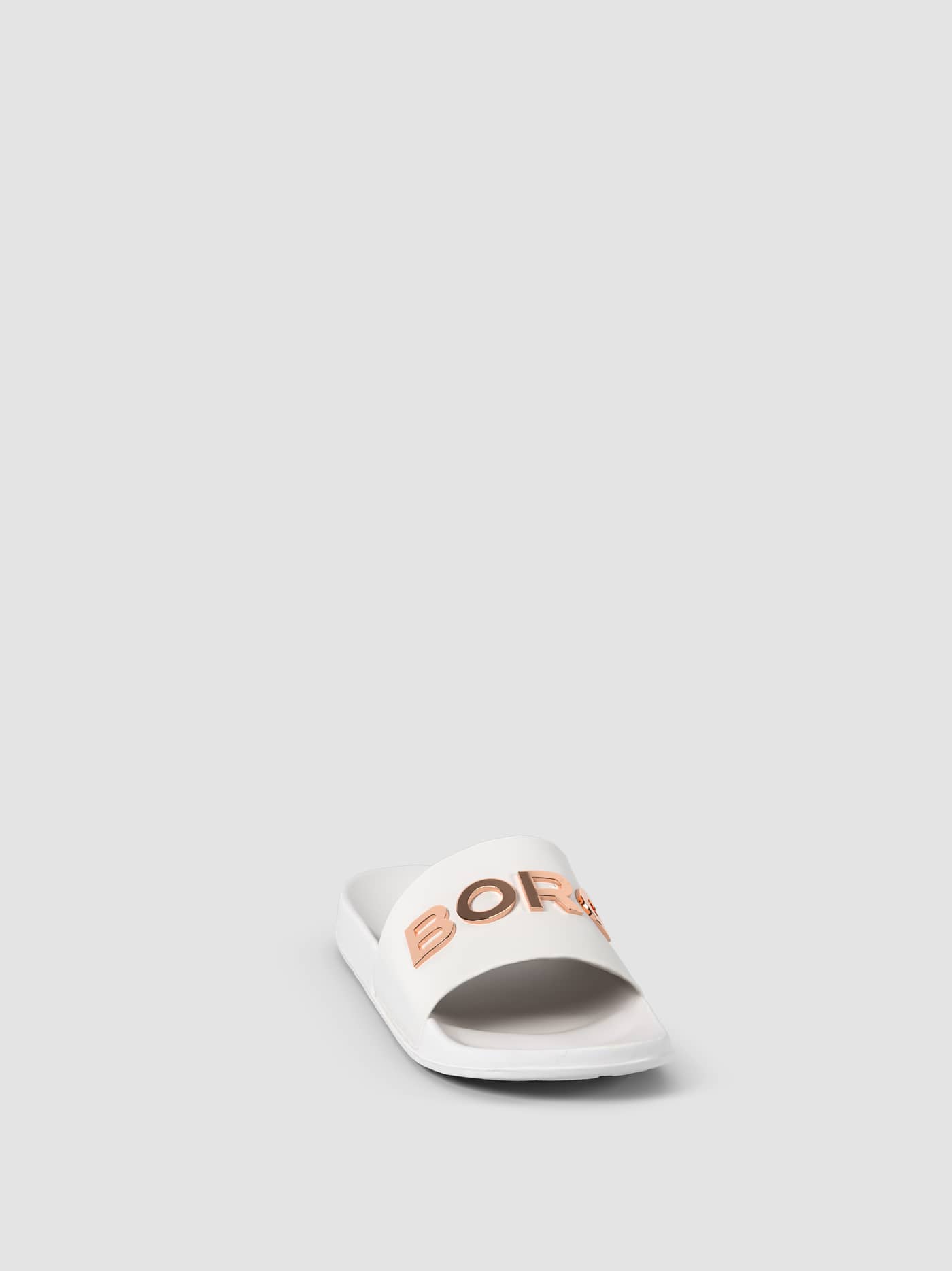 Weiße Women's Sandal Knox aus flexiblem TPU mit metallic roségoldenem Logo und einer bequemen Passform. - Image 3