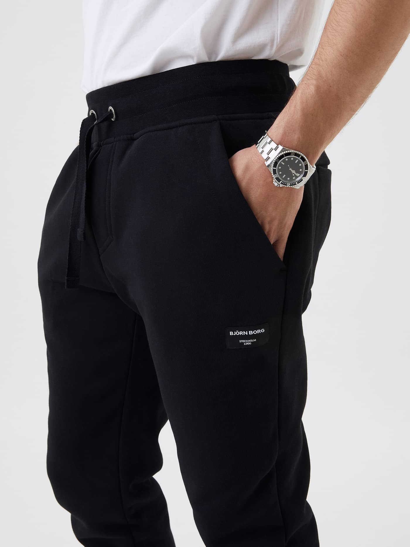 Björn Borg - Centre Tapered Pant Black Beauty Heren - Image 4