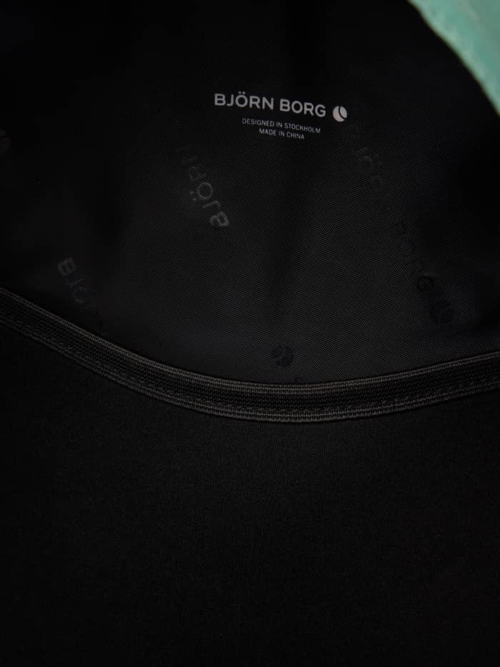 Core Street Backpack 21L Malachite Green (Vert) avec doublure en polyester recyclé noir, motif Borg et logo blanc. - Image 3